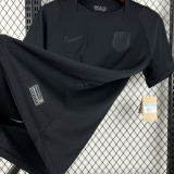2026/27 Norway Away Black Fans Soccer Jersey  (Have Right Patch 有右臂章 白底黑字）