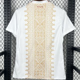 2026/27 Morocco Away White Fans Soccer Jersey (Have Right Patch 有右臂章 黑底白字）