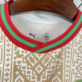 2026/27 Morocco Away White Fans Soccer Jersey (Have Right Patch 有右臂章 黑底白字）