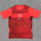 2026/27 Turkey Away Red Fans Soccer Jersey  (Have Right Patch 有右臂章 白底黑字）
