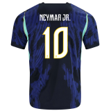 2026/27 Brazil 1:1 Quality Away Blue Fans Soccer Jersey (Have Right Patch 有右臂章 白底金字）
