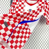 2026/27 Croatia Home Fans Soccer Jersey (Have Right Patch 有右臂章 黑底白字）