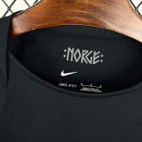 2026/27 Norway Away Black Fans Soccer Jersey  (Have Right Patch 有右臂章 白底黑字）