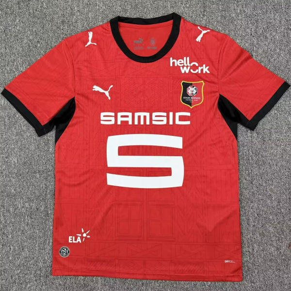 2026/27 Rennais Home Red Fans Soccer Jersey