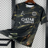 KVARATSKHELIA #7  PSG x Labubu Dark Night Edition Black Fans Soccer Jersey 2025/26 拉布布字体 ★★