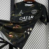 O. Dembélé #10 PSG x Labubu Dark Night Edition Black Fans Soccer Jersey 2025/26  拉布布字体★★