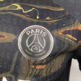 KVARATSKHELIA #7 PSG x Labubu Dark Night Edition Black Player Version Jersey 2025/26 拉布布字体 ★★