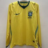 2026/27 Brazil Home Yellow Fans Long Sleeve Soccer Jersey