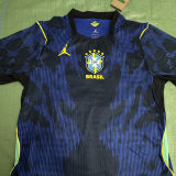 NEYMAR JR #10 Brazil Away Blue Player Version Soccer Jersey 2026/27 ★★