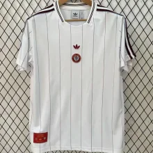 2025/26 Villa White Retro Style Fans Soccer Jersey