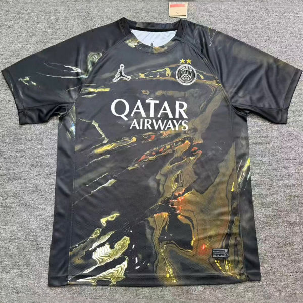 2026 PSG Dark Night Edition Black Fans Soccer Jersey  (2 Stars 2星）