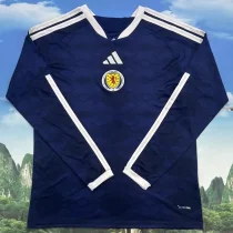 2026/27 Scotland Home Fans Long Sleeve  Soccer Jersey