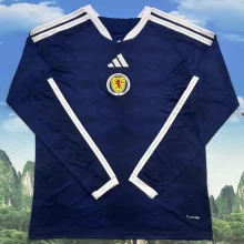 2026/27 Scotland Home Fans Long Sleeve  Soccer Jersey