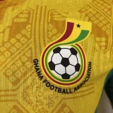 2026/27 Ghana Away Yellow Player Version Soccer Jersey