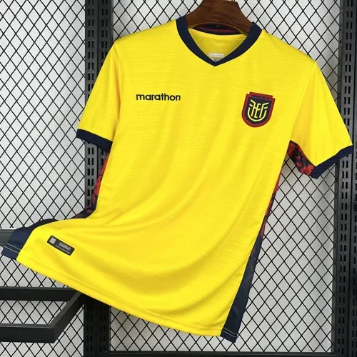 2026/27 Ecuador Home Yellow Fans Soccer Jersey