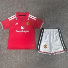 2026/27 M Utd Home Red Kids Soccer Jersey