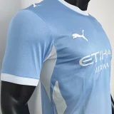 2026/27 Man City Home Blue Player Version Soccer Jersey