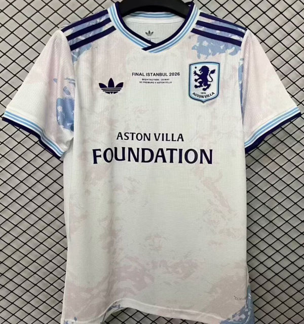 2025/26 Aston Villa UEFA Final Third Fans Soccer Jersey 决赛版带胸前小字