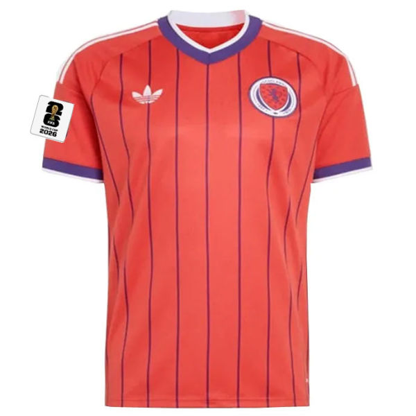 2026/27 Scotland Away Fans Soccer Jersey (Have Right Patch 有右臂章 黑底白字）