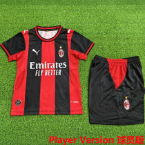 2026/27 AC Milan Home Player Version Kids Soccer Jersey 球员版童装