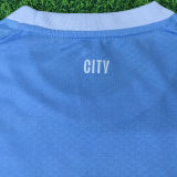 2026/27 Man City Home Player Version Kids Soccer Jersey 球员版童装
