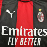 2026/27 AC Milan Home Player Version Kids Soccer Jersey 球员版童装