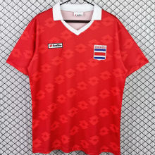 1990 Costa Rica Home Red Retro Soccer Jersey