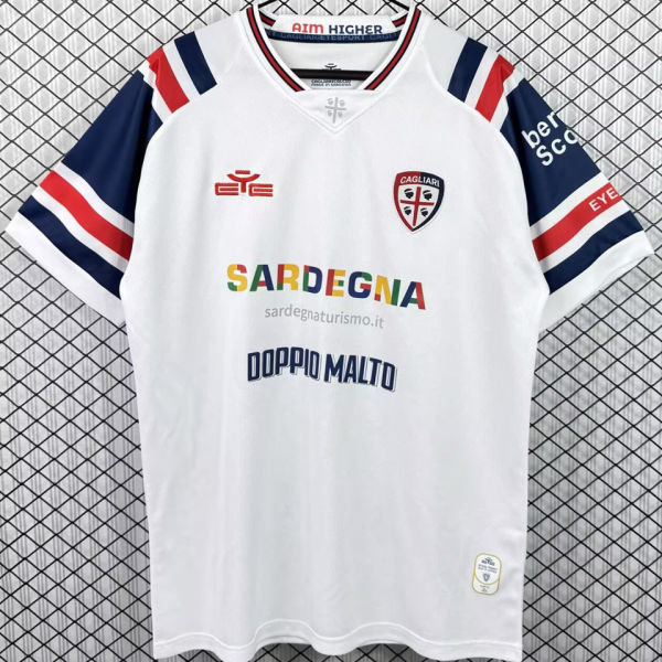2026/27 Cagliari Away White Fans Soccer Jersey