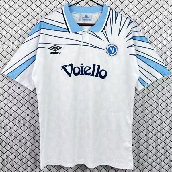 1991/1994 Napoli Away White Retro Soccer Jersey