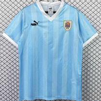 1990 Uruguay Home Blue Retro Soccer Jersey