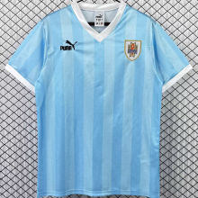 1990 Uruguay Home Blue Retro Soccer Jersey