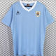 1986 Uruguay Home Blue Retro Soccer Jersey