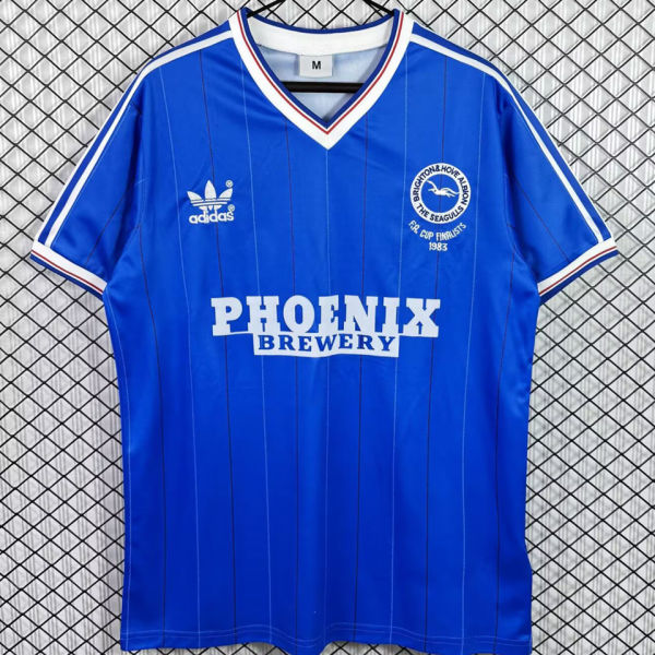 1983/1984 Brighton Home Blue Retro Soccer Jersey