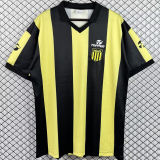 1987 Penarol Home Yellow Black Retro Soccer Jersey