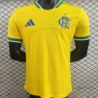 2026/27 Flamengo Special Edition Yellow Player Version Soccer Jersey