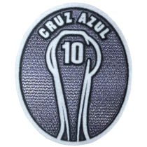 CRUZ AZUL 10 Patch 蓝﻿十字10字杯  (You can buy it alone OR tell us which jersey to print it on. )