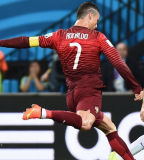2014 Portugal Home Red Retro Long Sleeve Soccer Jersey