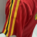 1990 Belgium Home Red Retro Soccer Jersey