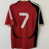 2006 Germany Away Red Retro Soccer Jersey