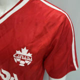 1986 Canada Home Red Retro Soccer Jersey