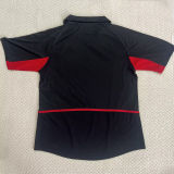2002 Belgium Away Black Retro Soccer Jersey