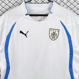 2010 Uruguay Away White Retro Soccer Jersey