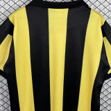 1982 Penarol Home Yellow Black Retro Soccer Jersey