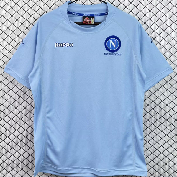 2004/2005 Napoli Home Blue Retro Soccer Jersey