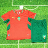 2026/27 Morocco Home Red Kids Soccer Jersey