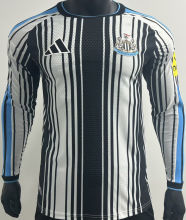 2026/27 Newcastle Home Player Version Long Sleeve Soccer Jersey