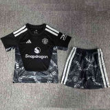 2026/27 M Utd Black GK Kids Soccer Jersey