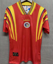 1996 Romania Red Retro Soccer Jersey