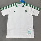2026/27 Brazil White Retro Style Fans Soccer Jersey