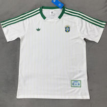 2026/27 Brazil White Retro Style Fans Soccer Jersey